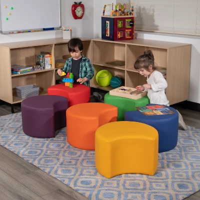 Emma And Oliver Soft Seating Flexible Moon For Classrooms - 12" Seat Height 4 Emma And Oliver Soft Seating Flexible Moon For Classrooms - 12" Seat Height - Image 4