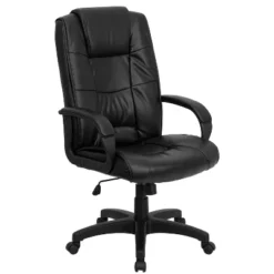 Emma And Oliver High Back Multi-Line Stitch Executive Swivel Office Chair With Arms -Home office GUEST e332e99b 7a96 41ea ad8f 9e8f79b7ab35