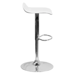 Emma And Oliver 2 Pack Contemporary Vinyl Adjustable Height Barstool With Solid Wave Seat And Chrome Base -Home office GUEST e34346e3 dca3 4a7a b730 218318cf0118