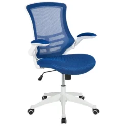 Emma And Oliver Mid-Back Mesh Swivel Ergonomic Task Office Chair With Flip-Up Arms -Home office GUEST e421e42c 6d69 40d8 bd89 46a6f1f898eb