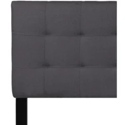 Emma And Oliver Quilted Tufted Queen Size Headboard In Dark Gray Fabric -Home office GUEST e5419e89 38c3 45a1 9406 c0e57e0708e7