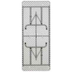 Emma And Oliver 6-Foot Height Adjustable Granite White Plastic Folding Event Table -Home office GUEST e5688259 14f5 4a83 a48b aa577d2e8d23