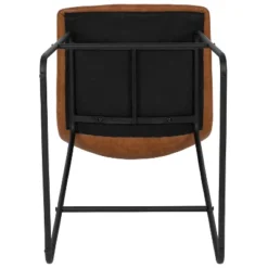 Emma And Oliver Set Of 2 Kitchen Counter Height Stool - 24 Inch LeatherSoft Barstool -Home office GUEST e5f0947b a1b6 4dc4 87d1 d94e67503296