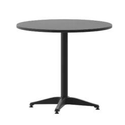 Emma And Oliver 31.5'' Round Aluminum Indoor-Outdoor Table With Base -Home office GUEST e7a7fec4 8c6e 4362 9626 35c886216124 1
