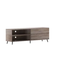 Emma And Oliver Mid-Century Modern TV Stand With Drawers And Shelf -Home office GUEST e7bc9147 197d 418b 89a3 f5cbf6e4ca84