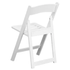 Emma And Oliver 4 Pack 1000 Lb. Capacity White Resin Folding Chair With Slatted Seat -Home office GUEST e8c42303 1515 4c77 8631 18f35fd17df7