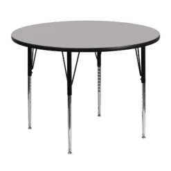 Emma And Oliver 48" Round Laminate Adjustable Activity Table -Home office GUEST e95e56b5 7f01 4cd0 9d04 cdfaeadff2bf