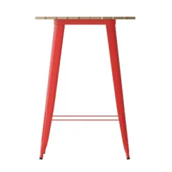 Emma And Oliver Indoor/Outdoor Bar Top Table, 30" Round All Weather Poly Resin Top With Steel Base -Home office GUEST ea874e24 6b69 4477 b3d3 fb142043ef6a