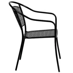 Emma And Oliver Commercial Grade 5 Pack Indoor-Outdoor Steel Patio Arm Chair With Round Back 20 Emma And Oliver Commercial Grade 5 Pack Indoor-Outdoor Steel Patio Arm Chair With Round Back -Home office GUEST ebcbe987 e2e2 4b47 9e85 ee048cfa53d3