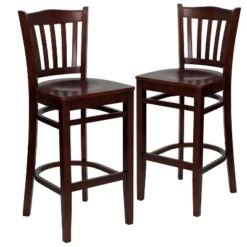 Emma And Oliver 2 Pack Vertical Slat Back Wooden Restaurant Barstool 27 Emma And Oliver 2 Pack Vertical Slat Back Wooden Restaurant Barstool -Home office GUEST ed0c8e64 7ad7 4ffa 9e0c 9bf0c5ead96f
