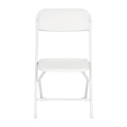 Emma And Oliver 4 Pack Of All-Weather, Extra Wide Contoured Plastic Folding Chairs With Metal Frame And 650 Lb. Static Weight Capacity -Home office GUEST eda1af35 5420 4ee0 8f8f f05e1c1707a5