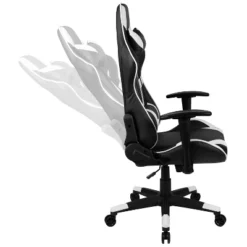 Emma And Oliver Racing Gaming Ergonomic Chair With Fully Reclining Back In Red LeatherSoft -Home office GUEST ee4ec27d 37ff 4e56 bfb8 ada031838566