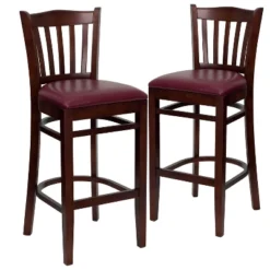 Emma And Oliver 2 Pack Vertical Slat Back Wooden Restaurant Barstool 31 Emma And Oliver 2 Pack Vertical Slat Back Wooden Restaurant Barstool -Home office GUEST f1234caf 34bc 4444 93d6 56796e598665
