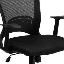 Emma And Oliver Mid-Back Designer Black Mesh Swivel Task Office Chair With Arms 13 Emma And Oliver Mid-Back Designer Black Mesh Swivel Task Office Chair With Arms -Home office GUEST f3211994 ee23 4110 8052 cc3e04522f05