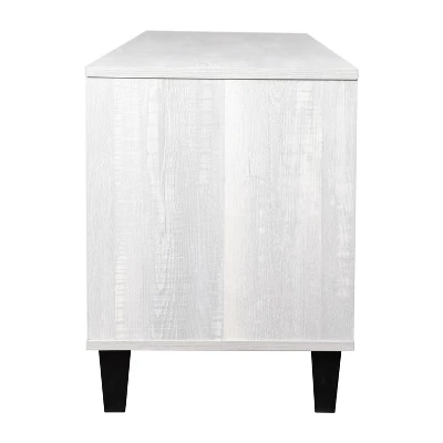 Emma And Oliver 70" Mid-Century Modern TV Stand With Doors And Adjustable Shelves In Gray For TV's Up To 60" 9 Emma And Oliver 70" Mid-Century Modern TV Stand With Doors And Adjustable Shelves In Gray For TV's Up To 60" - Image 9