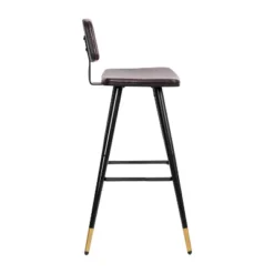 Emma And Oliver Set Of 2 Commercial Grade LeatherSoft Barstools With Gold Tipped Iron Legs 20 Emma And Oliver Set Of 2 Commercial Grade LeatherSoft Barstools With Gold Tipped Iron Legs -Home office GUEST f4e236c2 69ac 468f b480 578f83d667d2