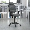 Emma And Oliver Ergonomic Mesh Office Chair-Synchro-Tilt, Headrest, Adjustable Pivot Arms