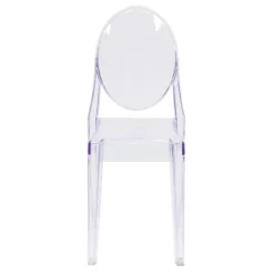 Emma And Oliver Ghost Side Chair In Transparent Crystal -Home office GUEST f6c18da6 4ef2 4d7d 9151 9df08a461f7f