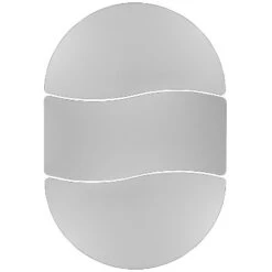 Emma And Oliver 3 Piece 86" Oval Wave Collaborative Grey Kids Adjustable Activity Table Set -Home office GUEST f6f002bf 6f6d 490a b5fb fa8d95df5eae