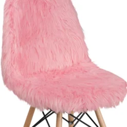 Emma And Oliver Shaggy Dog Fur Accent Chair -Home office GUEST f81e4dba 04b1 4d1e ac96 438a32c7889a