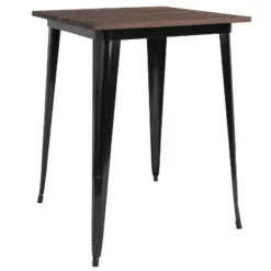 Emma And Oliver 31.5" Square Wood/Metal Indoor Bar Height Table 7 Emma And Oliver 31.5" Square Wood/Metal Indoor Bar Height Table -Home office GUEST f835c16b 7a16 4ce9 8e36 10d8a6f62414