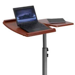 Emma And Oliver Cherry Angle And Height Adjustable Mobile Laptop Computer Table -Home office GUEST fac57e70 9b44 445b b4a1 e4fd3fb182ad
