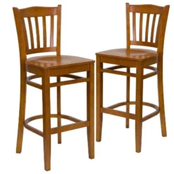 Emma And Oliver 2 Pack Vertical Slat Back Wooden Restaurant Barstool 24 Emma And Oliver 2 Pack Vertical Slat Back Wooden Restaurant Barstool -Home office GUEST fadb591a 619d 49e2 8a26 d48ef709d30e