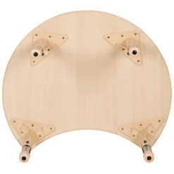 Emma And Oliver 25.125"W X 35.5"L Crescent Natural Plastic Adjustable Activity Table-Seats 4 13 Emma And Oliver 25.125"W X 35.5"L Crescent Natural Plastic Adjustable Activity Table-Seats 4 -Home office GUEST faef9e46 3cb2 40ec a568 94c57803921f