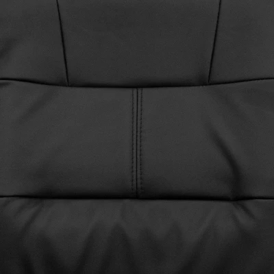 Emma And Oliver Mid-Back Black LeatherSoft Swivel Task Office Chair With Arms 9 Emma And Oliver Mid-Back Black LeatherSoft Swivel Task Office Chair With Arms - Image 9