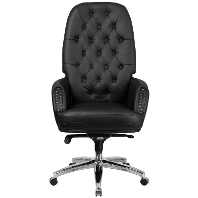 Emma And Oliver High Back Traditional Button Tufted Multifunction Swivel Ergonomic Office Chair 8 Emma And Oliver High Back Traditional Button Tufted Multifunction Swivel Ergonomic Office Chair - Image 8