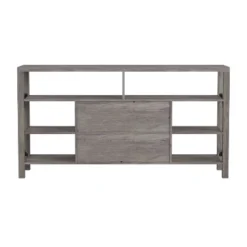 Emma And Oliver Modern Rustic Farmhouse Media Console Cabinet With Spacious Open And Closed Storage -Home office GUEST fdcaa021 aed3 4422 8119 5d01f7782853